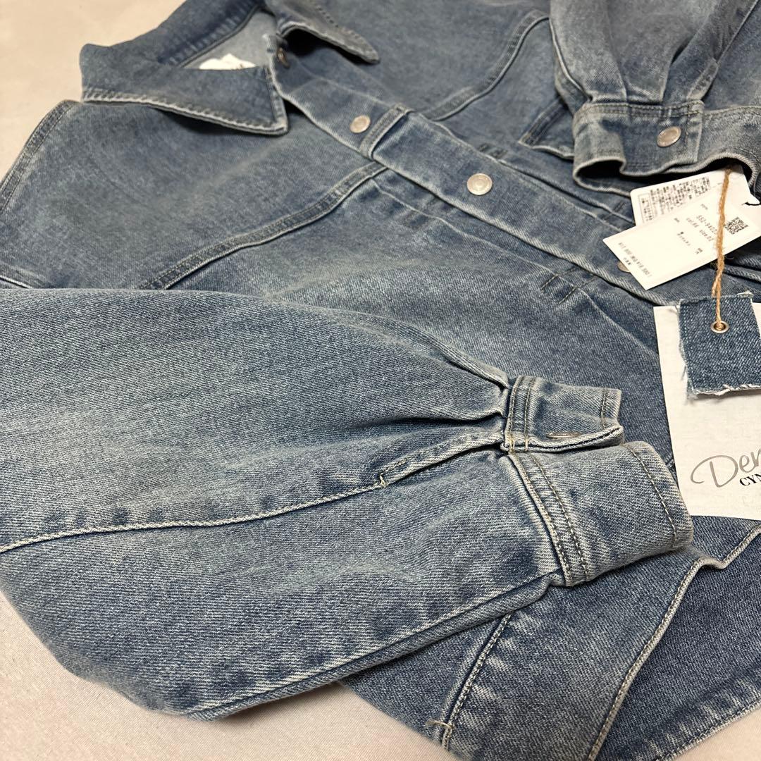 新品　Cynical シニカル　ライトブルー デニムジャケット Gジャン