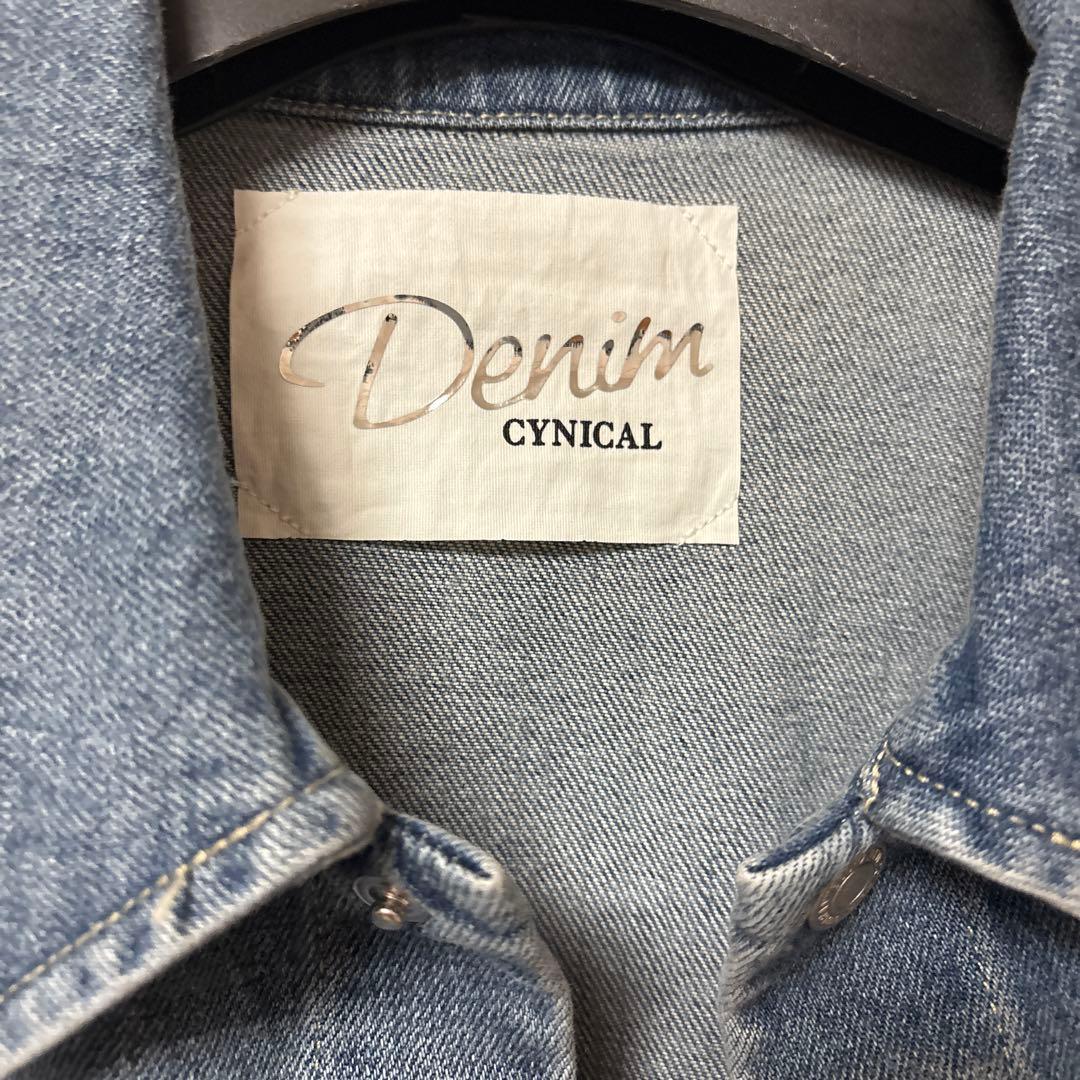 新品　Cynical シニカル　ライトブルー デニムジャケット Gジャン