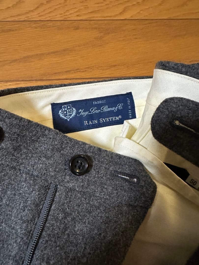 Brilla ブリッラ BEAMS フランネル スラックス グレー 50 新品