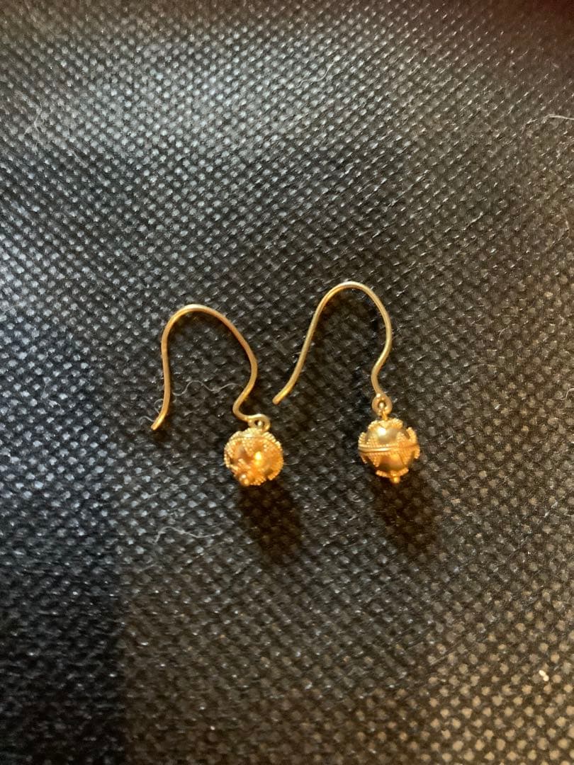 未使用　24金　海外製ピアス