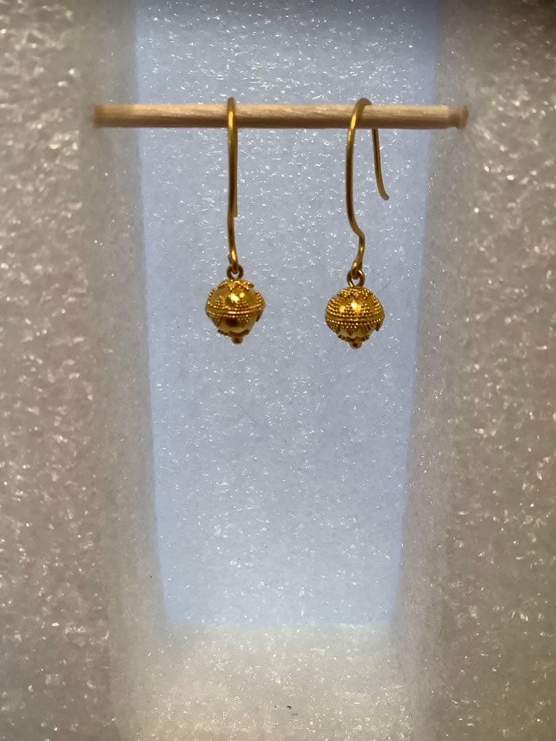 未使用　24金　海外製ピアス