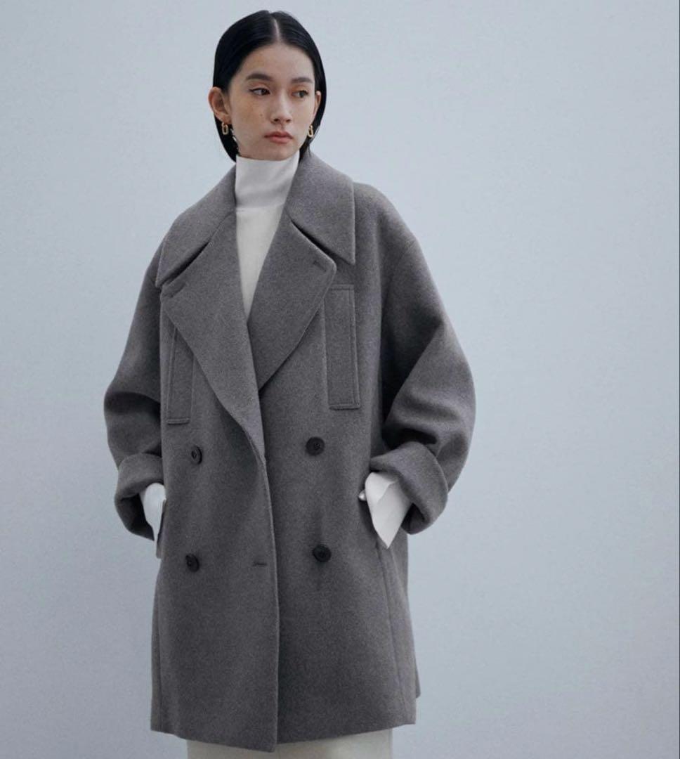 早い者勝ち⭐︎美品⭐︎ビッグラペルコート　アダムエロペ