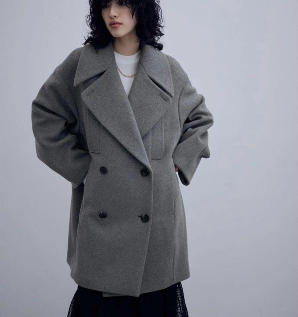 早い者勝ち⭐︎美品⭐︎ビッグラペルコート　アダムエロペ