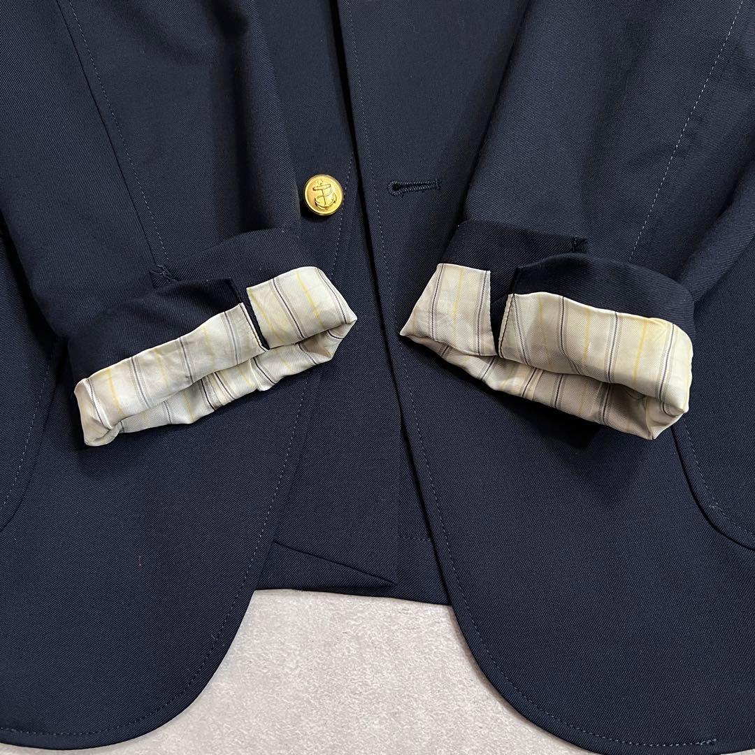 【美品】ビームスプラス コーデュラ ブレザージャケット 紺ブレ金ボタンネイビーM