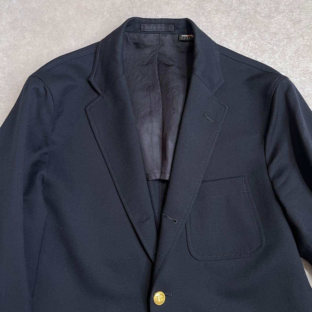 【美品】ビームスプラス コーデュラ ブレザージャケット 紺ブレ金ボタンネイビーM