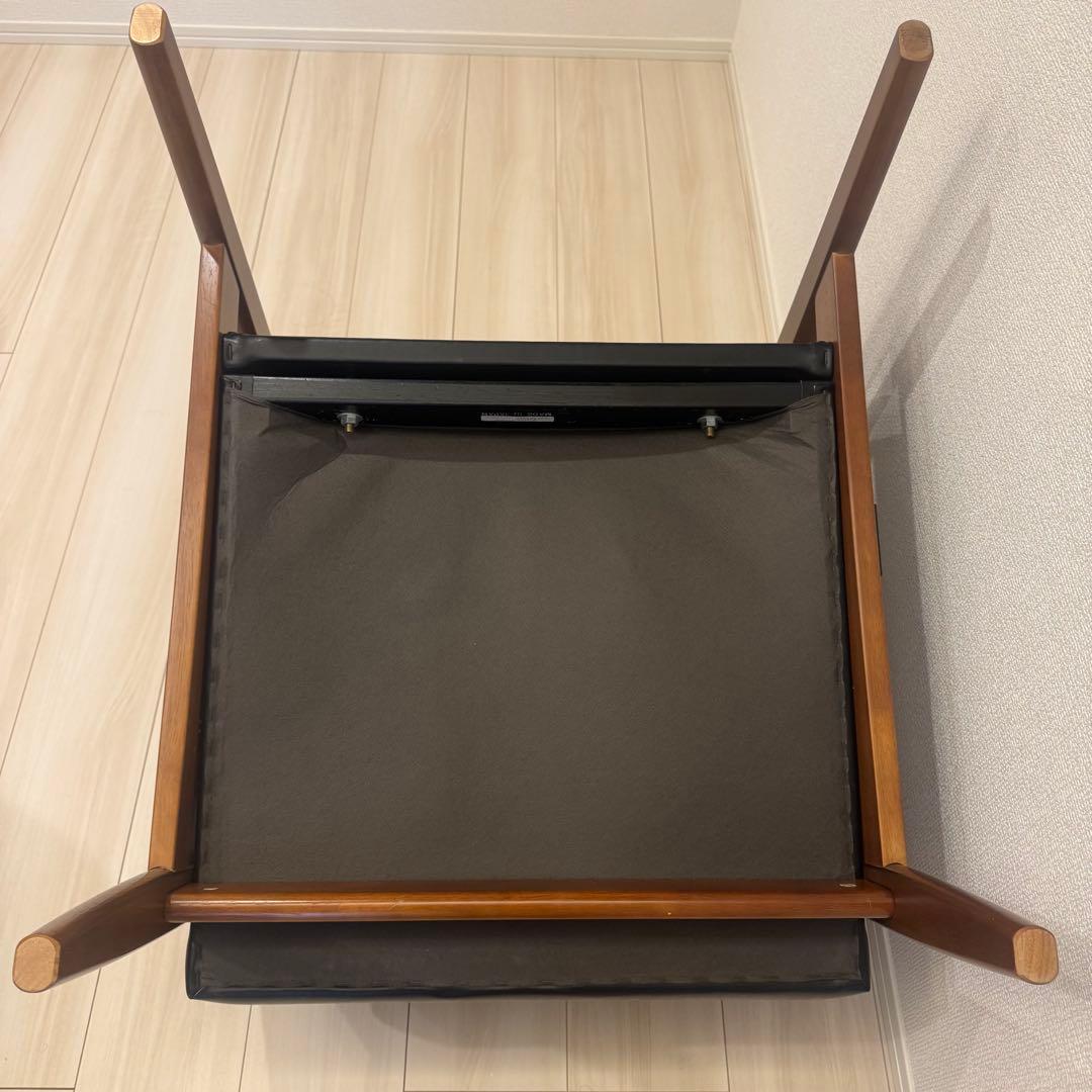 【カリモク60】Kチェア　1シーター　スタンダードブラック②