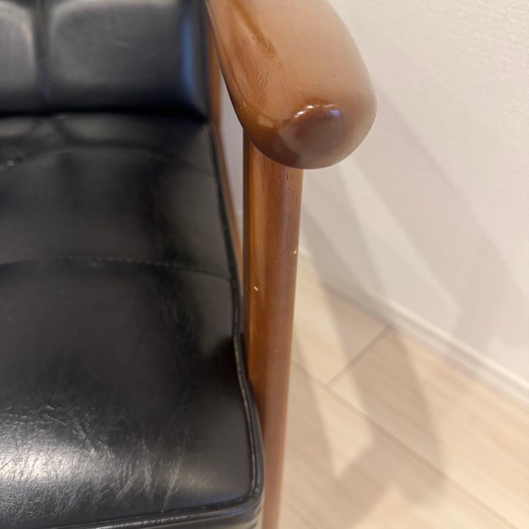 【カリモク60】Kチェア　1シーター　スタンダードブラック②