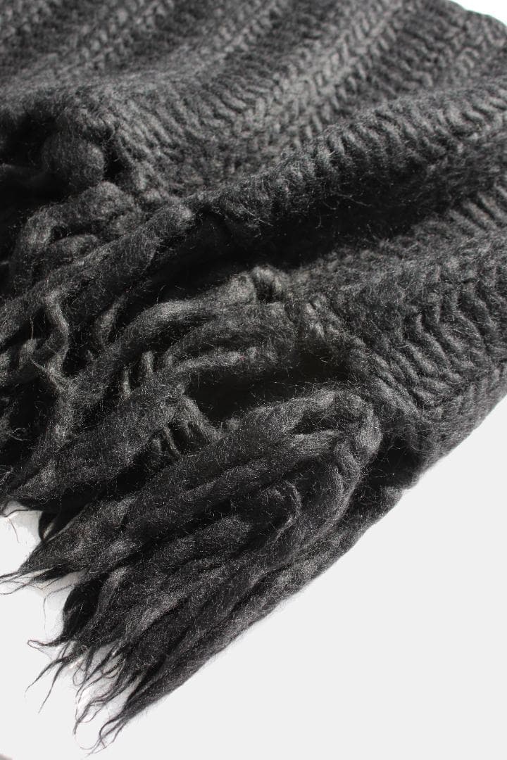 Y's ワイズ 大判スカーフ Yohji Yamamoto 黒 ヨウジヤマモト