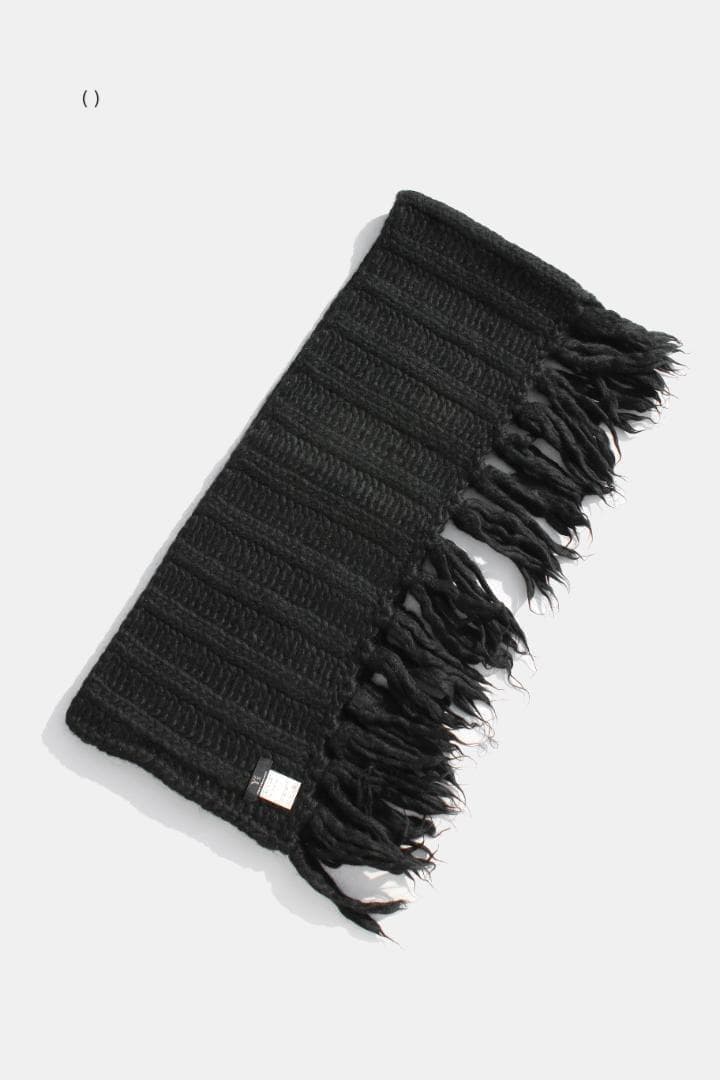 Y's ワイズ 大判スカーフ Yohji Yamamoto 黒 ヨウジヤマモト