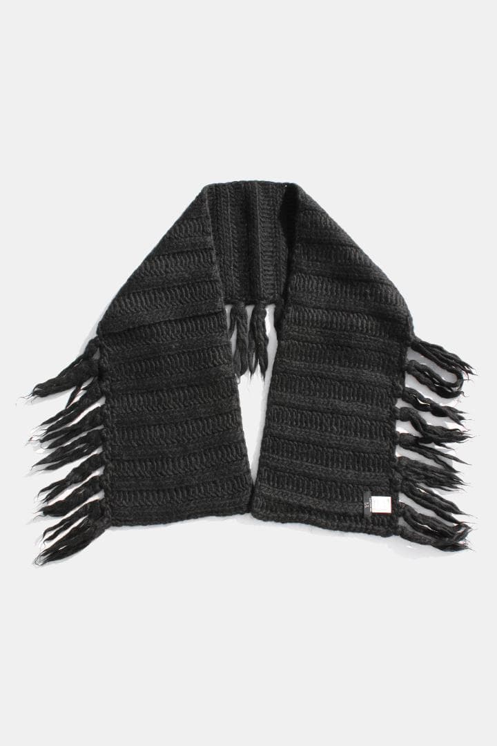 Y's ワイズ 大判スカーフ Yohji Yamamoto 黒 ヨウジヤマモト