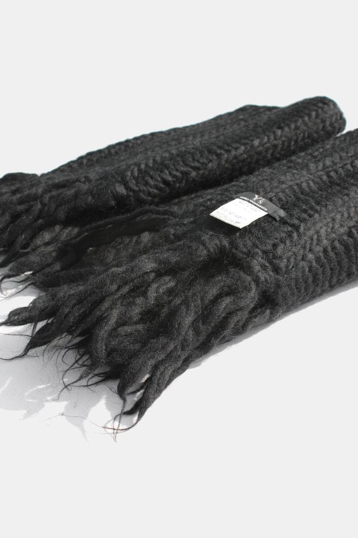 Y's ワイズ 大判スカーフ Yohji Yamamoto 黒 ヨウジヤマモト