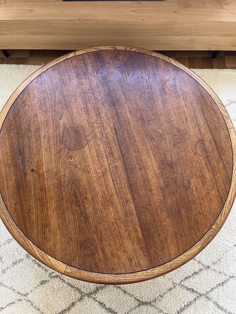 アンティークローテーブル【LANE】円形木製テーブル