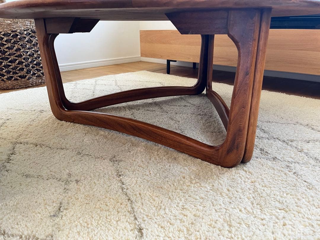 アンティークローテーブル【LANE】円形木製テーブル