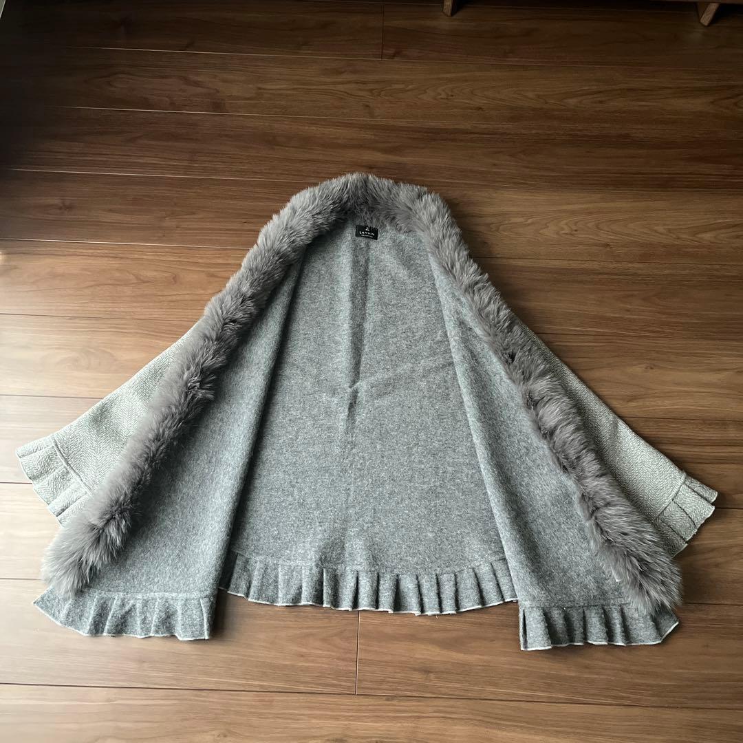 ランバンコレクション　ポンチョ　ケープ