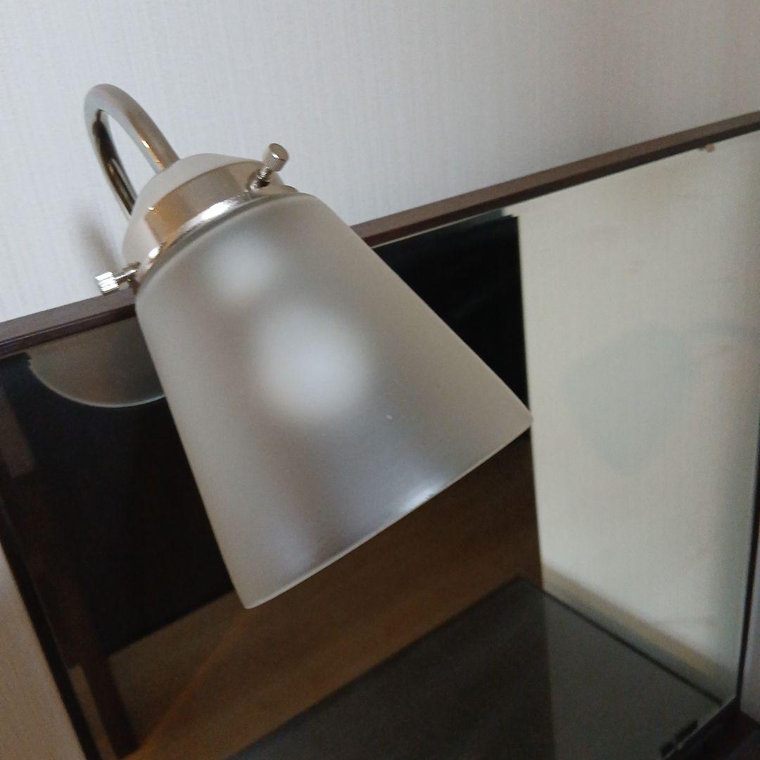 大塚　家具　化粧台　ダーク　ブラウン ドレッサー 照明　付き