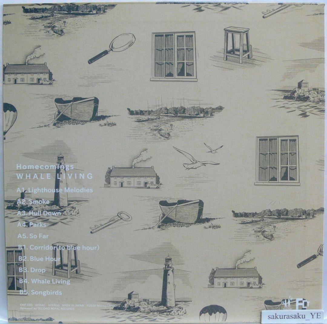 未使用品 レコード 再販黒盤　comings　WHALE LIVING
