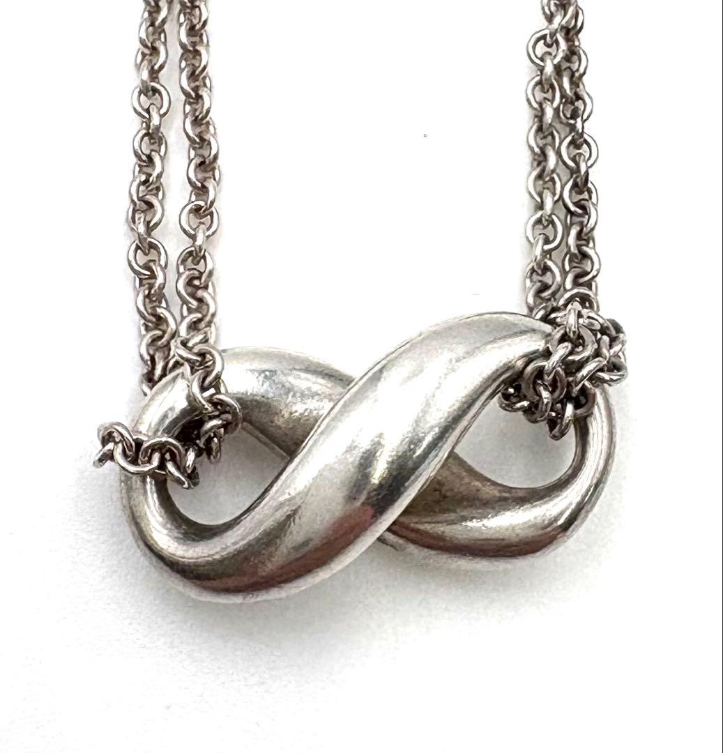 ティファニー　インフィニティ ダブルチェーン　シルバー925 ネックレス