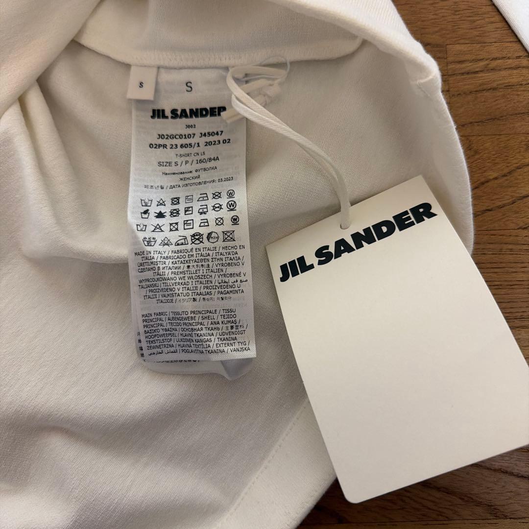 【正規品新品 】JIL SANDER ロゴ長袖カットソー SロンT ジルサンダー