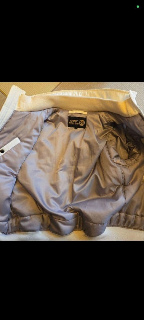 AVIREX HALOフライトジャケット ホワイト