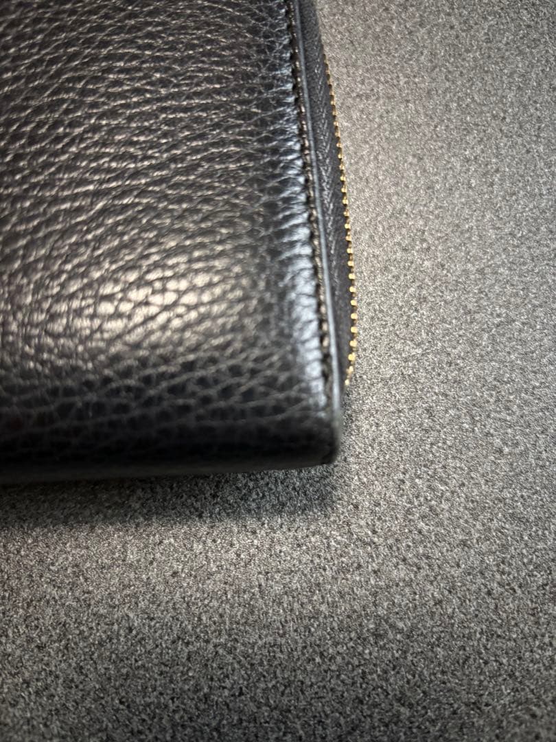 Gucci ブラックレザー 長財布　正規品