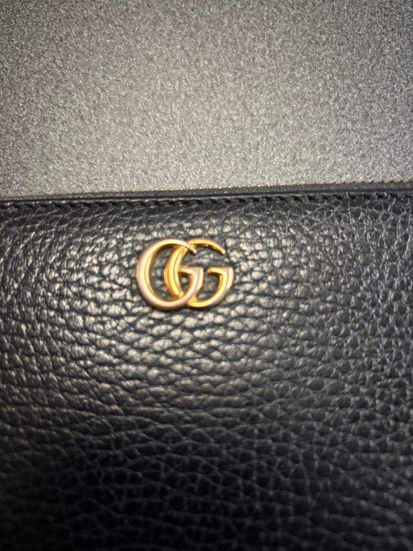 Gucci ブラックレザー 長財布　正規品