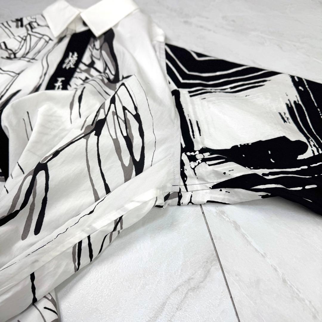 未使用に近い Ground Y ヨウジヤマモト 呪術廻戦 ロングシャツ 白