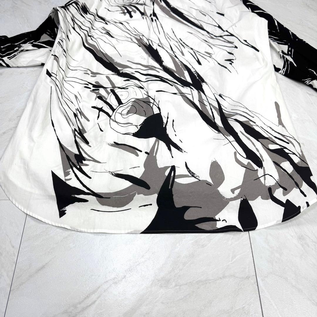 未使用に近い Ground Y ヨウジヤマモト 呪術廻戦 ロングシャツ 白