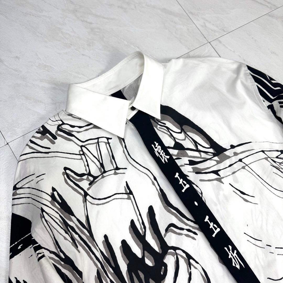 未使用に近い Ground Y ヨウジヤマモト 呪術廻戦 ロングシャツ 白