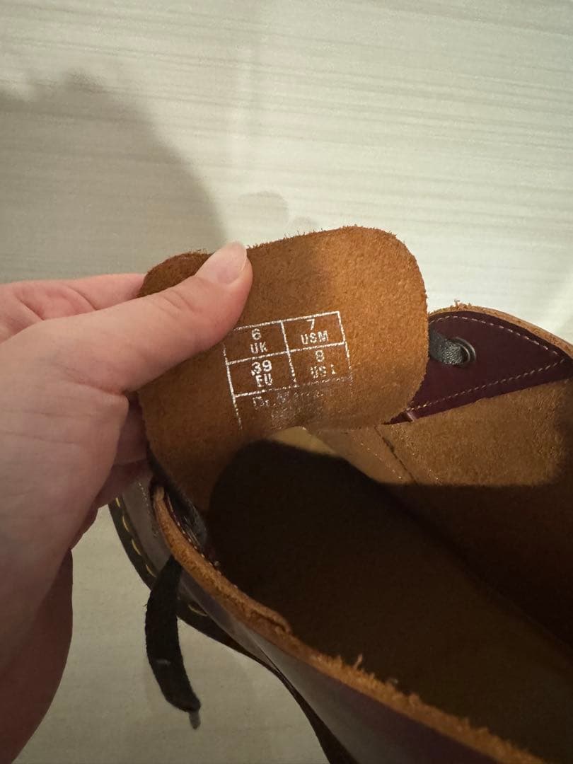 ドクターマーチン　バーガンディブーツ　Uk6