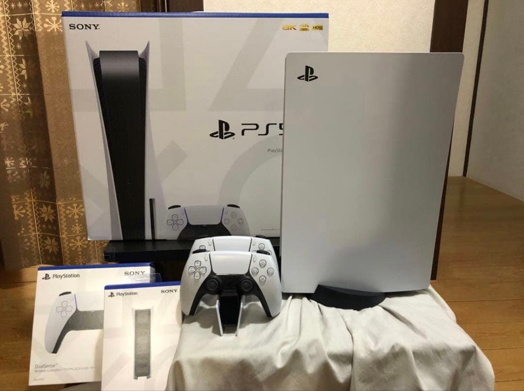 PS5 ディスクドライブ搭載モデル＋充電器＋コントローラー計2個セット