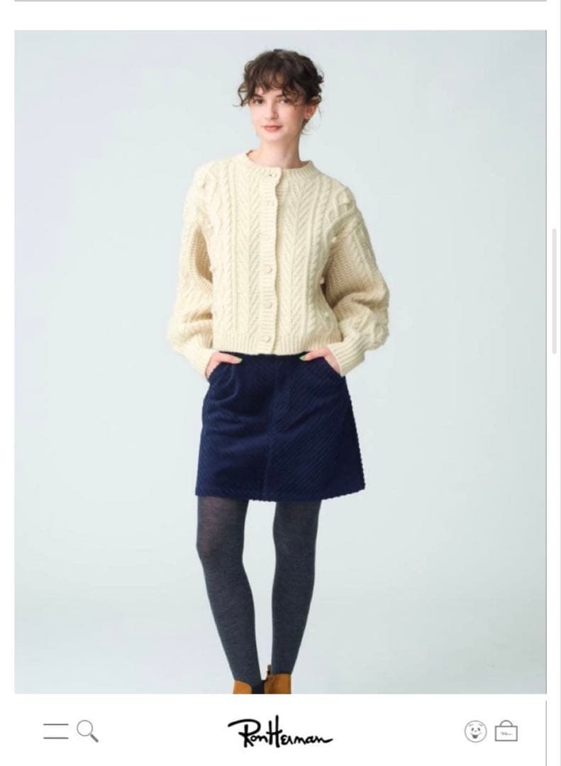 未使用 RHC ミニスカート ウール グレー XS ロンハーマン