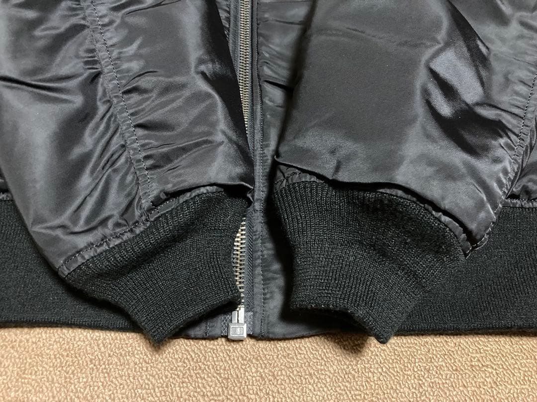 AVIREX x WAIPER MA-1 フライトジャケット XL ブラック 黒