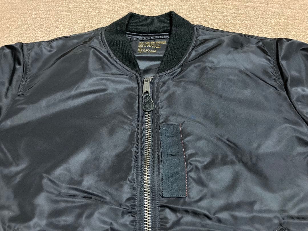 AVIREX x WAIPER MA-1 フライトジャケット XL ブラック 黒