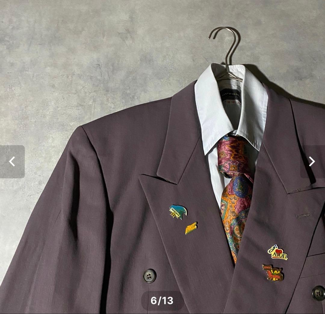 90s vintage レトロセットアップ スーツ ピンズ