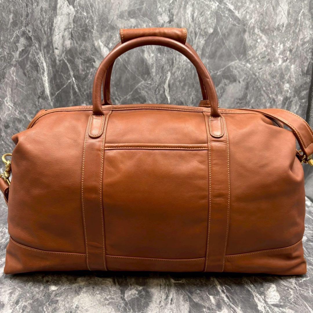 極美品 オールドコーチ レザーボストンバッグ アバロンコラボ 大容量 ブラウン