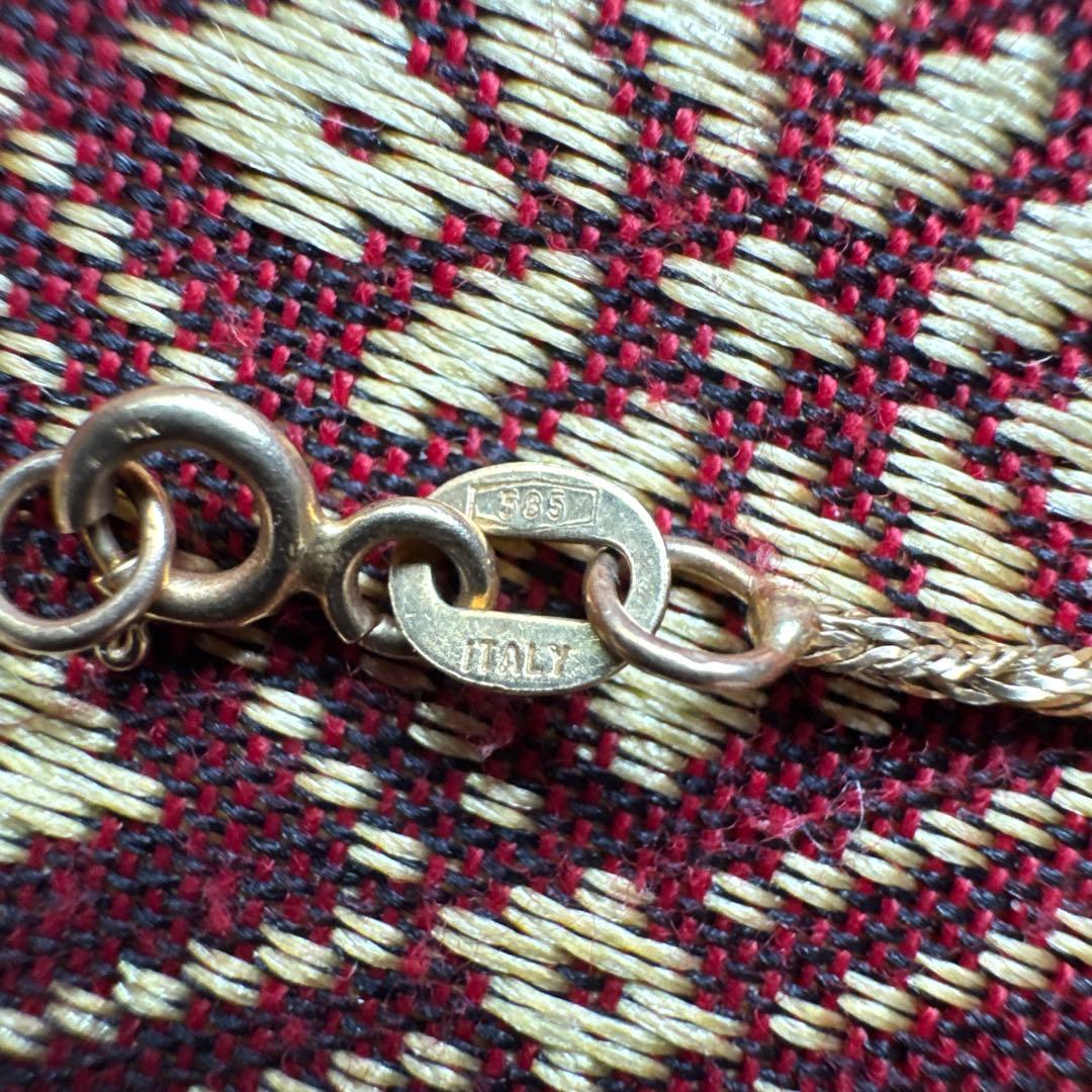 イタリア製 金属製 ネックレス585