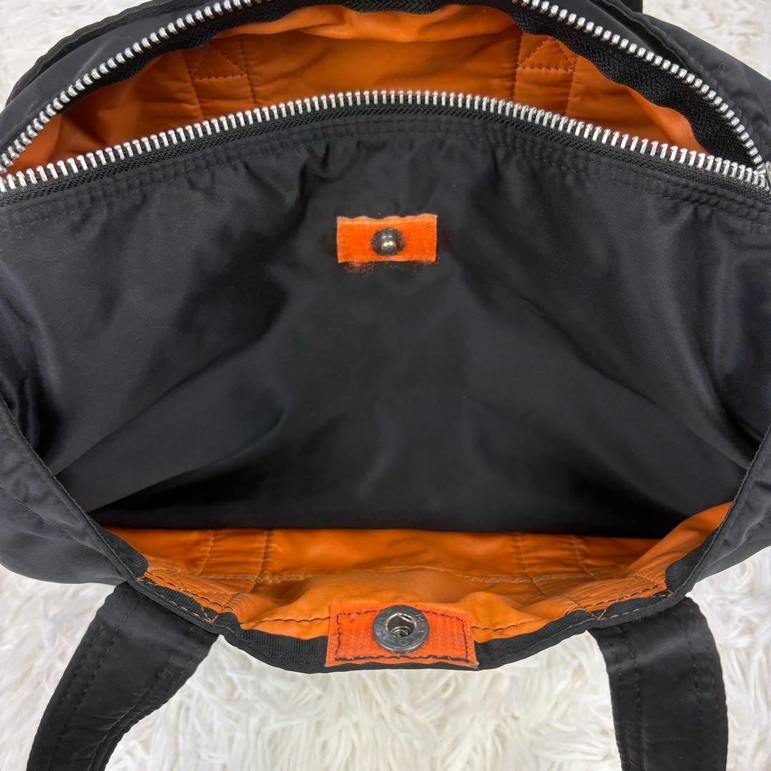 【極美品】ポーター　ミニボストンバッグ　筒形　タンカー　黒