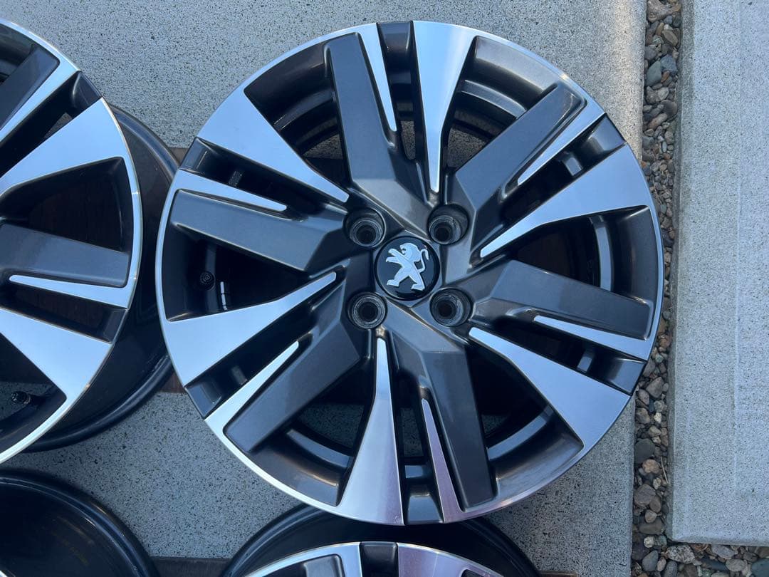 【美品】プジョー2008 純正 16インチ 6.5J+20ホイール 4本セット②