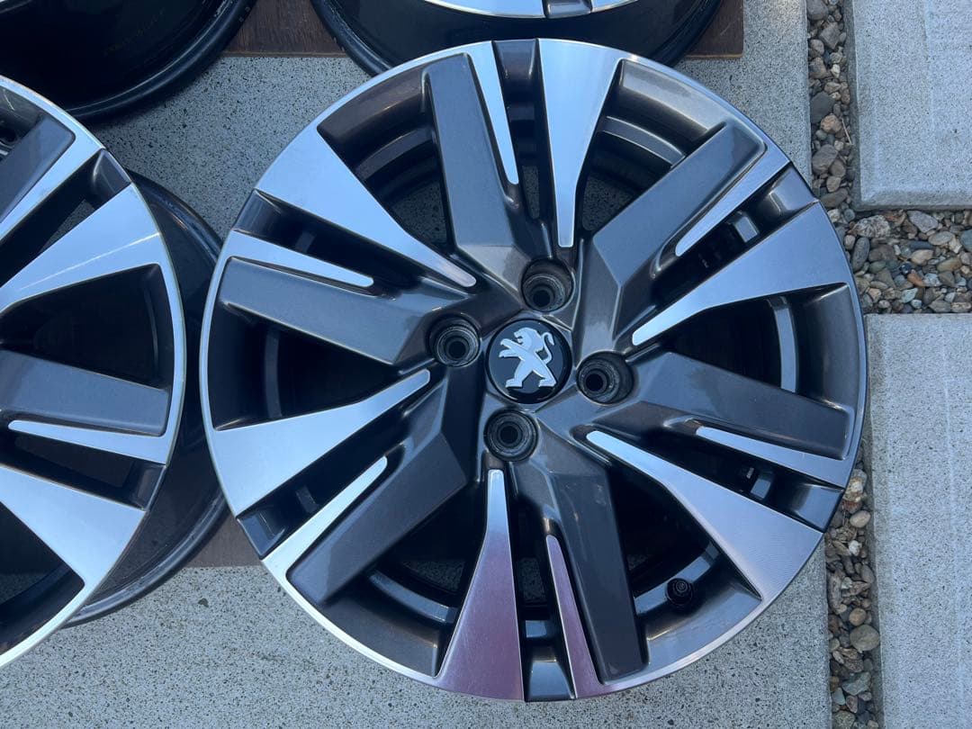 【美品】プジョー2008 純正 16インチ 6.5J+20ホイール 4本セット②