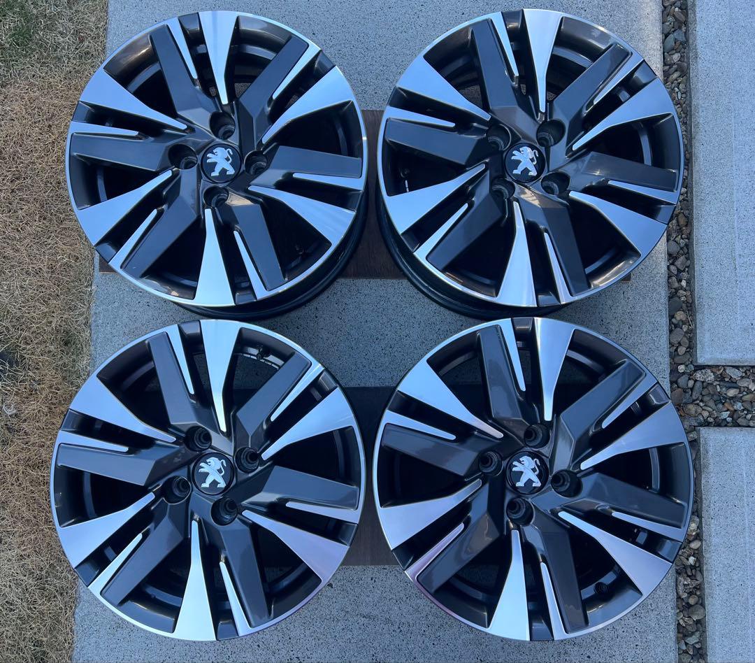 【美品】プジョー2008 純正 16インチ 6.5J+20ホイール 4本セット②