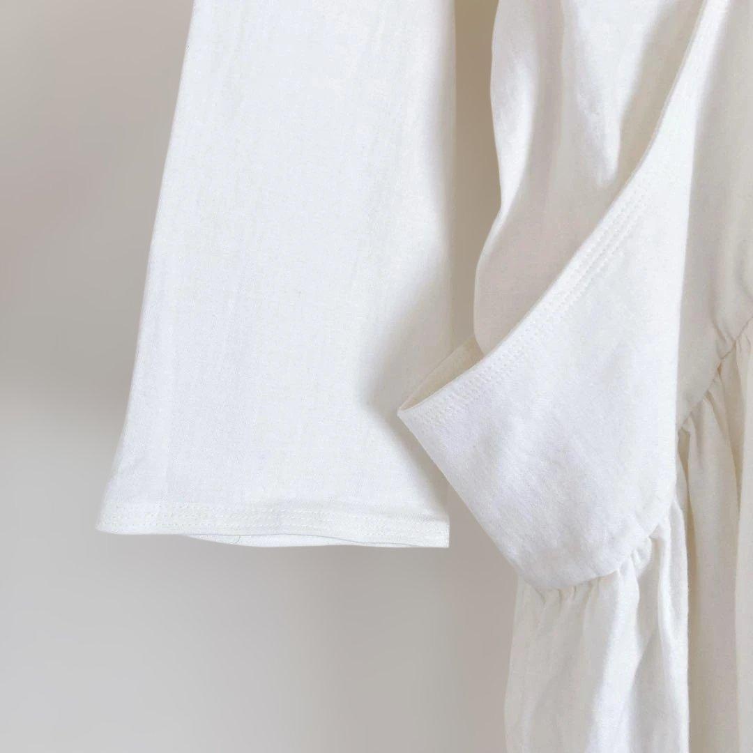 タグ付き✨ カレンソロジー　コットンリネンワンピース　白　F　綿麻