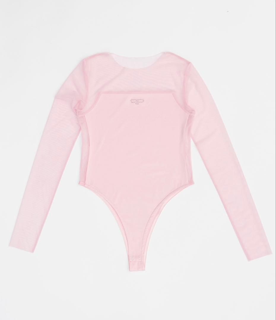 トップス PRANK PROJECT Sheer Trim Bodysuit