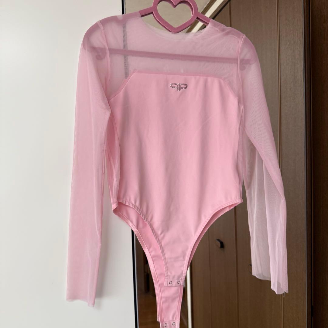 トップス PRANK PROJECT Sheer Trim Bodysuit