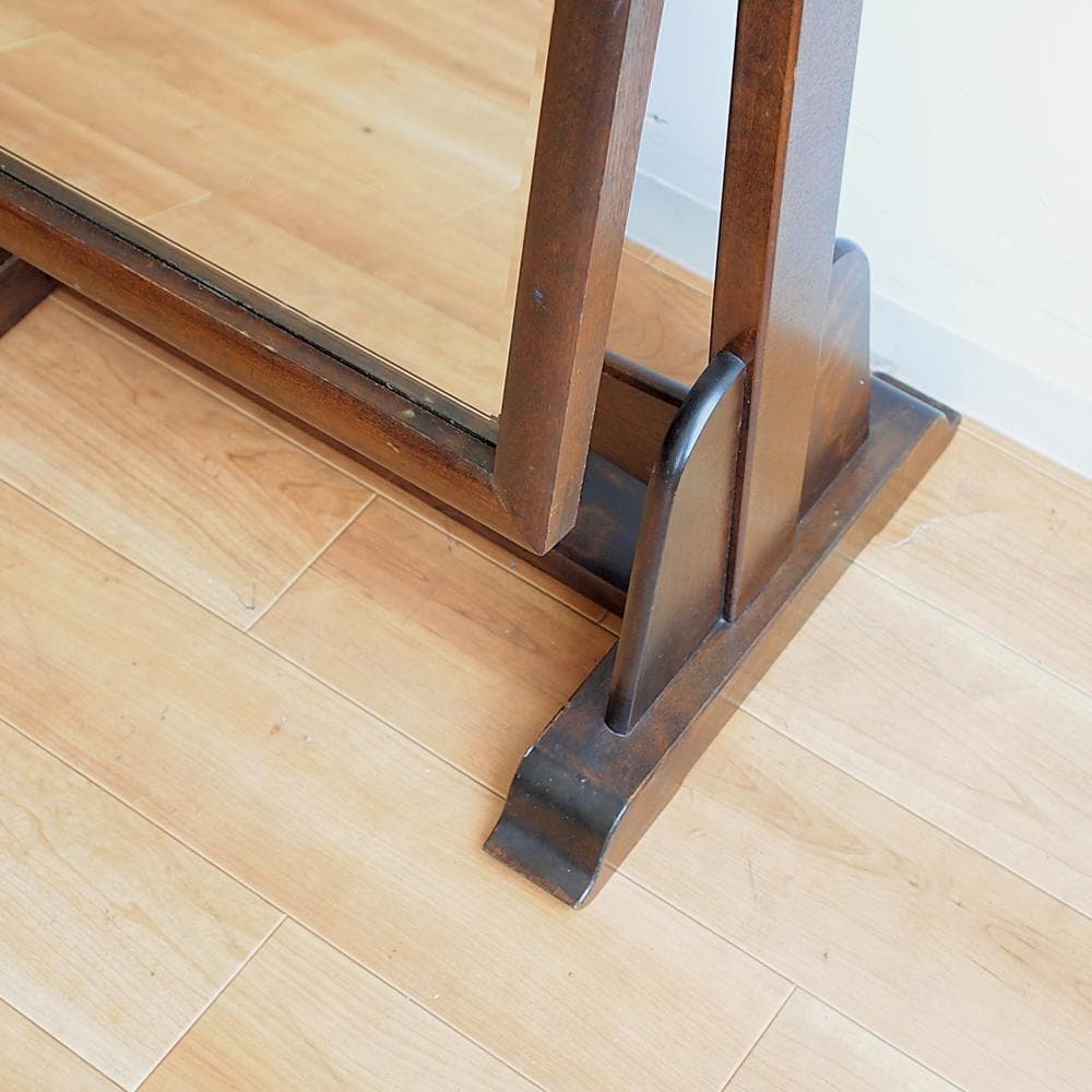 松本民芸家具 姿見/スタンドミラー 和モダン 古民家 鏡