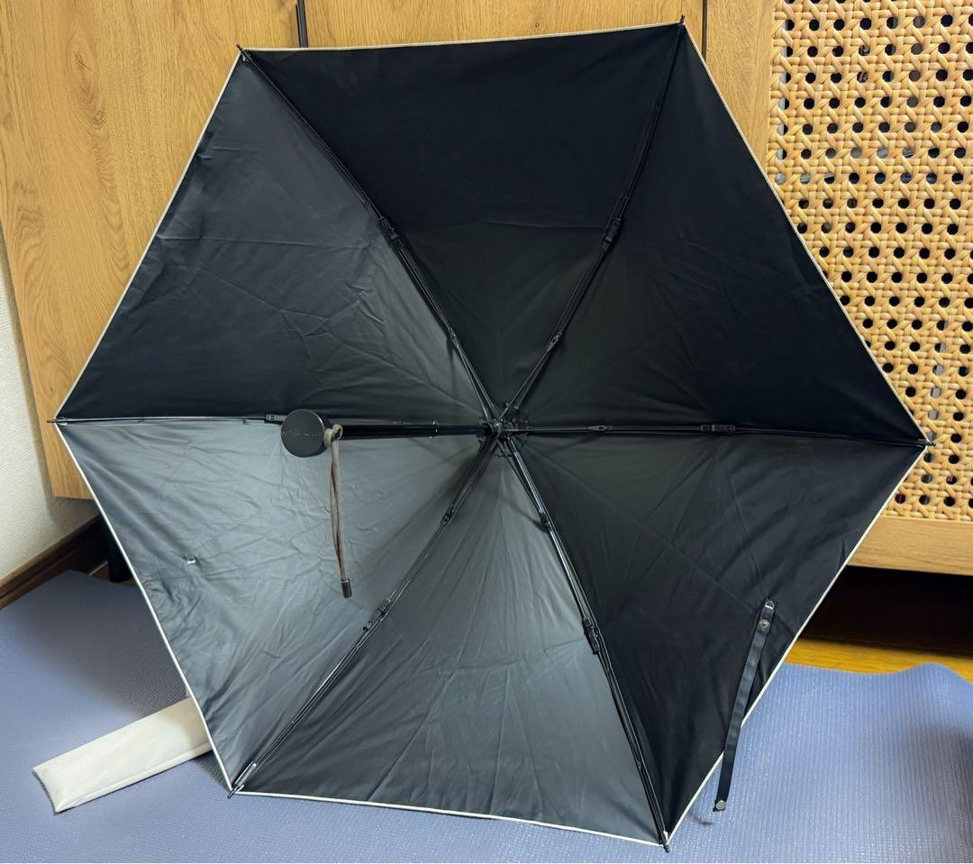 サンバリア100　２段折コンパクト　moku　アイボリー　日傘