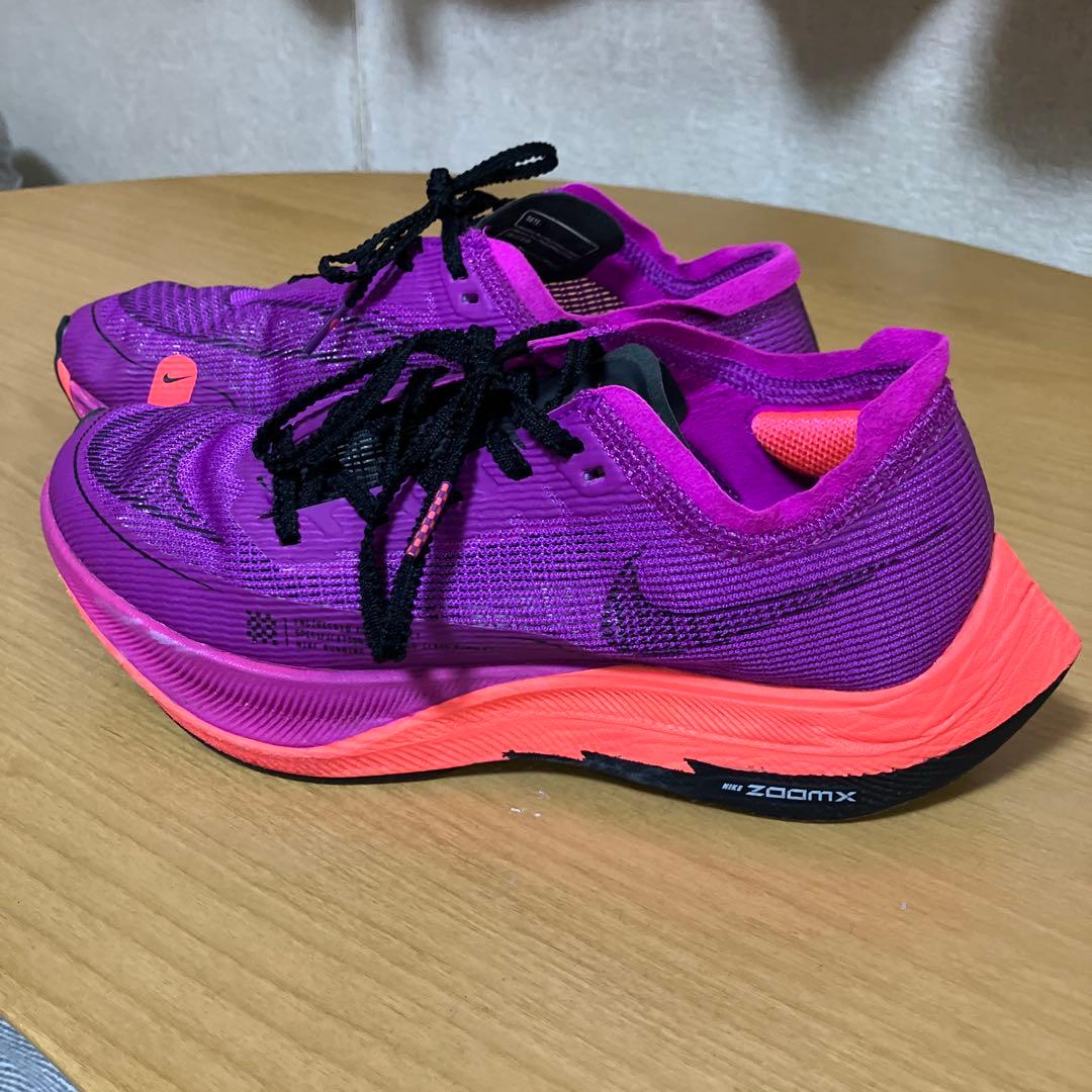 Nike ZoomX ランニングシューズ パープル24㎝