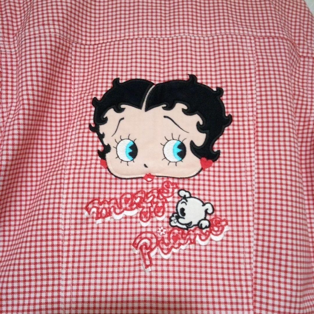 未使用品メゾピアノ　ベティ・ブープ 赤チェック スーツ　ジャケットショートパンツ