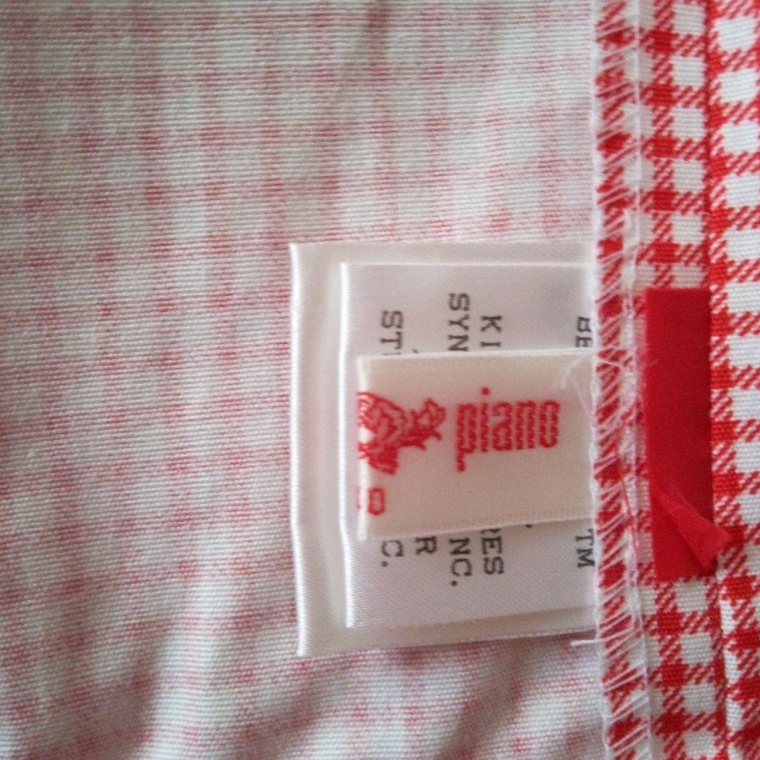 未使用品メゾピアノ　ベティ・ブープ 赤チェック スーツ　ジャケットショートパンツ