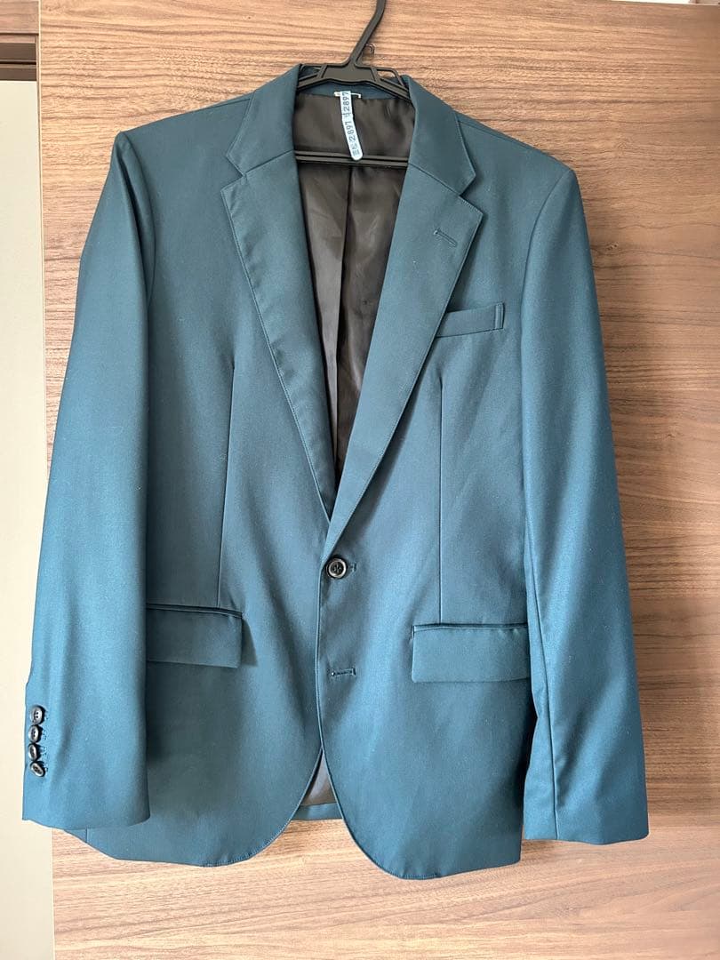 ダークグリーンタキシード/スリーピース/結婚式・二次会・前撮りなど