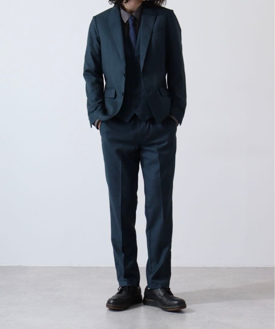 ダークグリーンタキシード/スリーピース/結婚式・二次会・前撮りなど